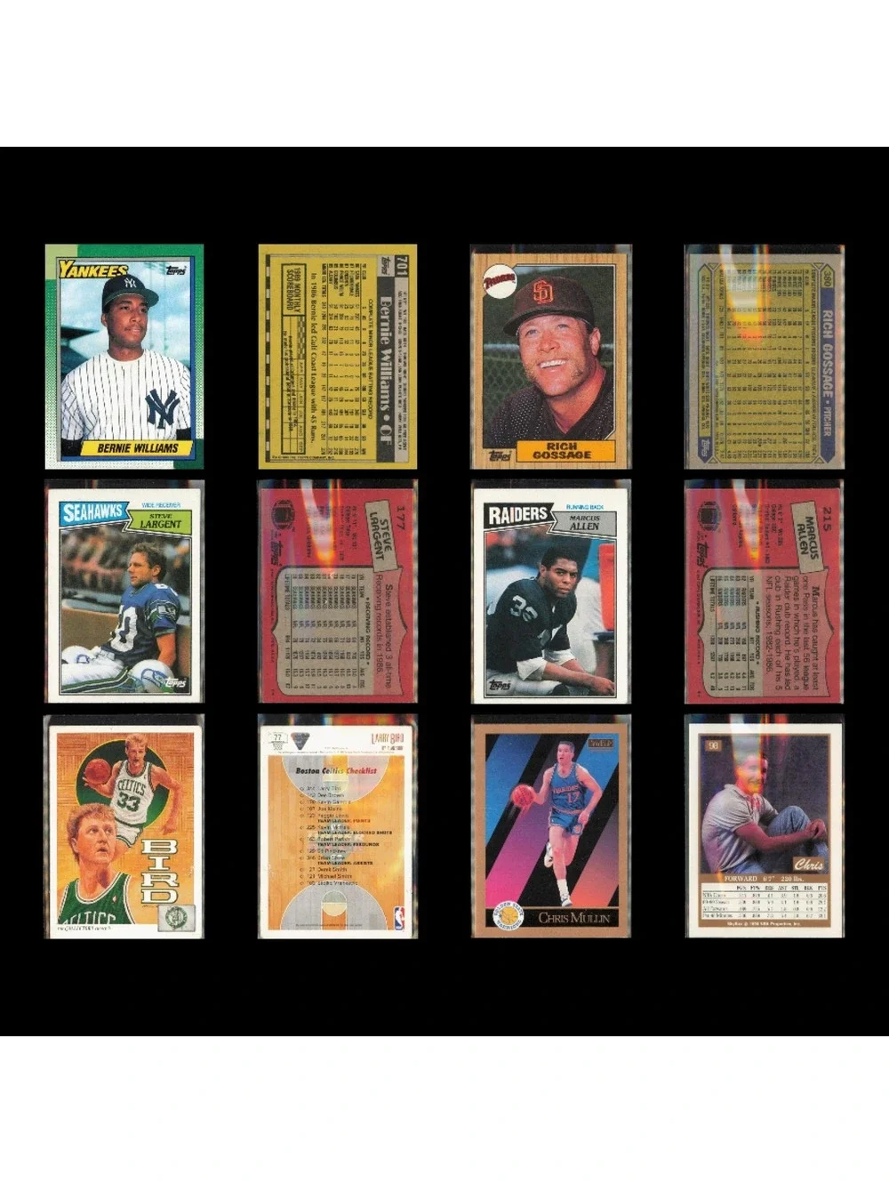 Vintage 105-Card HOF & Stars Lot Baseball Basketball Football NBA NFL MLB *READ*
